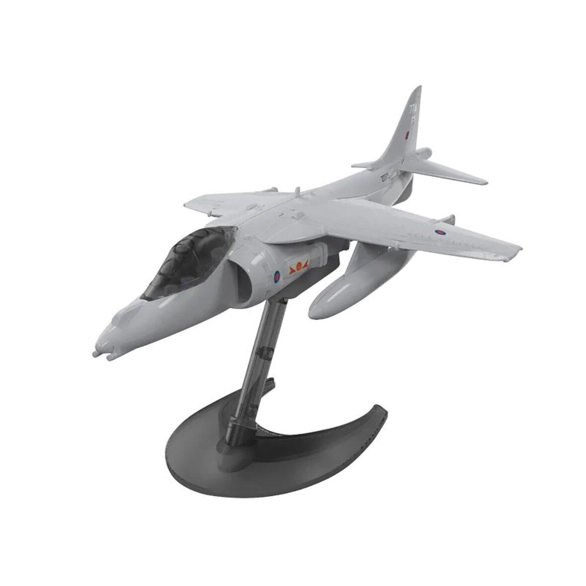Skill 1 Model Kit Harrier Jump Jet Snap Together Painted Plastic Model Airplane Kit by Airfix Quickbuild-Airfix-ModelCars.com