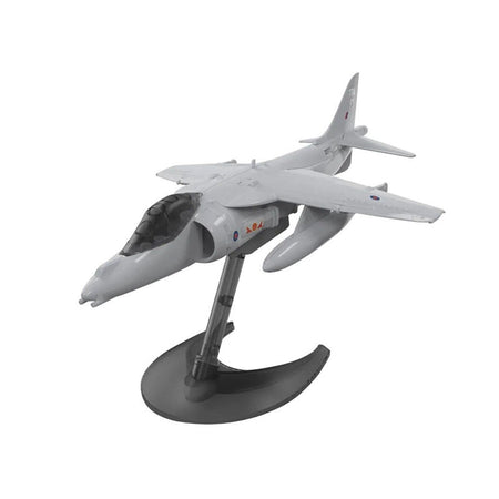 Skill 1 Model Kit Harrier Jump Jet Snap Together Painted Plastic Model Airplane Kit by Airfix Quickbuild-Airfix-ModelCars.com