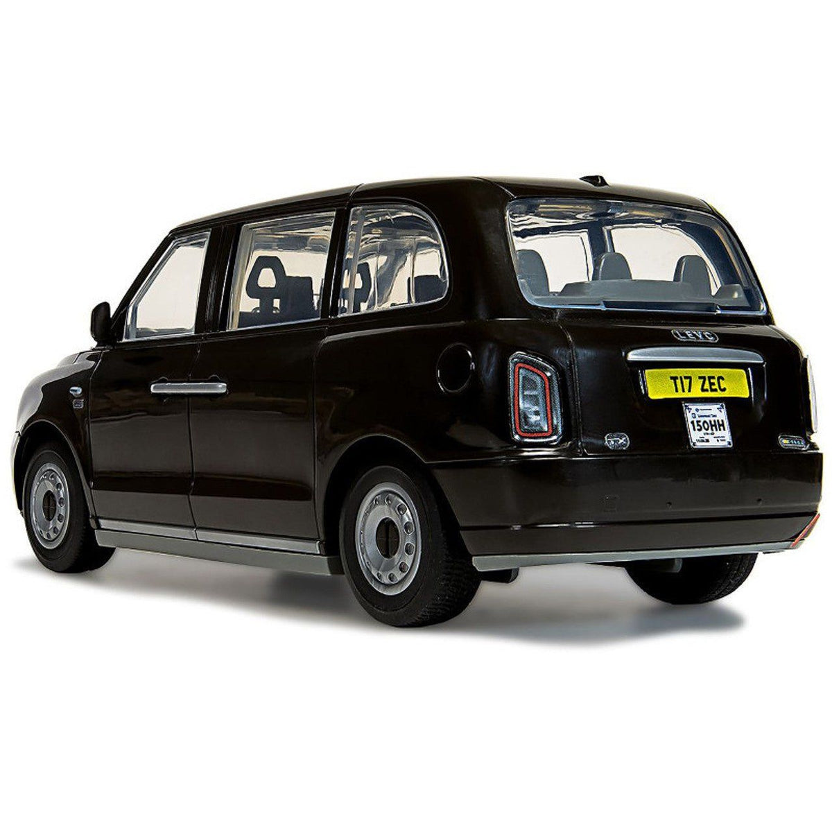 Skill 1 Model Kit London Taxi LEVC TX Black Snap Together Painted Plastic Model Car Kit by Airfix Quickbuild-Airfix-ModelCars.com