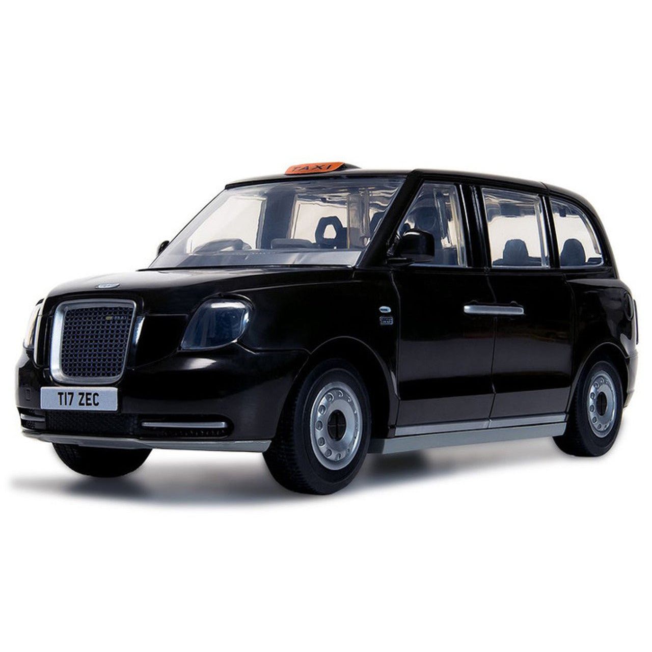 Skill 1 Model Kit London Taxi LEVC TX Black Snap Together Painted Plastic Model Car Kit by Airfix Quickbuild - Airfix Quickbuild - ModelCars.com