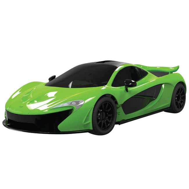 Skill 1 Model Kit Mclaren P1 Green Snap Together Model by Airfix Quickbuild - Airfix Quickbuild - ModelCars.com