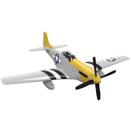 Skill 1 Model Kit P-51D- Mustang Snap Together Painted Plastic Model Airplane Kit by Airfix Quickbuild-Airfix-ModelCars.com