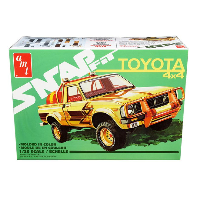 Skill 1 Snap Model Kit Toyota Hilux 4x4 Pickup Truck 1/25 Scale Model by AMT-AMT-ModelCars.com