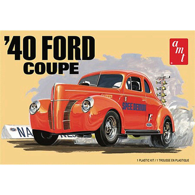 Skill 2 Model Kit 1940 Ford Coupe 3 in 1 Kit 1/25 Scale Model by AMT-AMT-ModelCars.com
