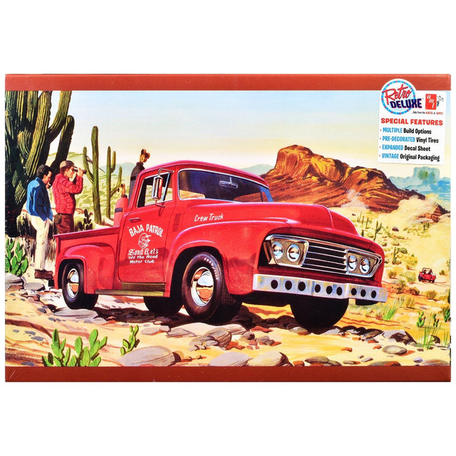 Skill 2 Model Kit 1953 Ford Pickup Truck "Baja Patrol" 1/25 Scale Model by AMT-AMT-ModelCars.com