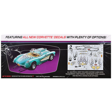 Skill 2 Model Kit 1957 Chevrolet Corvette Street Machine "Kustom Kruisers" Series 1/25 Scale Model by AMT-AMT-ModelCars.com