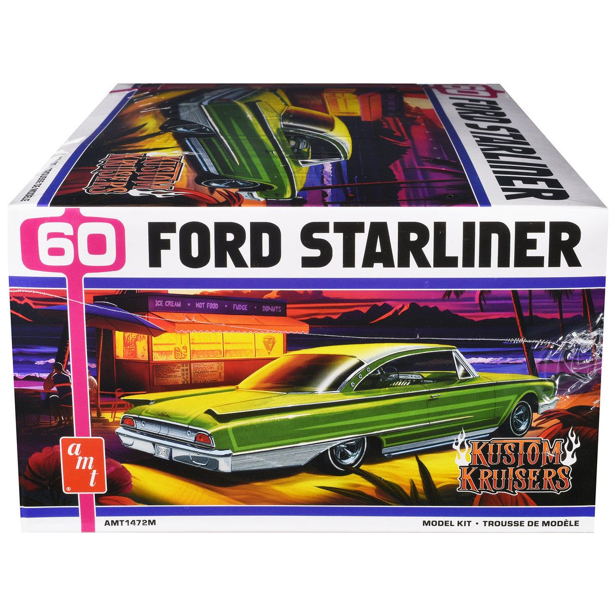 Skill 2 Model Kit 1960 Ford Starliner "Kustom Kruisers" 1/25 Scale Model by AMT-AMT-ModelCars.com