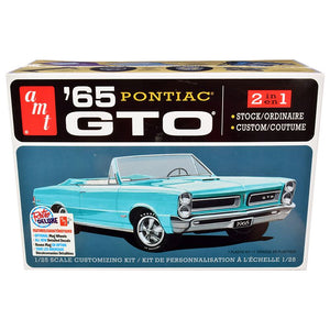 Skill 2 Model Kit 1965 Pontiac GTO 2-in-1 Kit 1/25 Scale Model by AMT