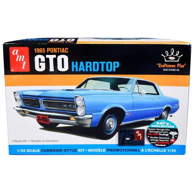 Skill 2 Model Kit 1965 Pontiac GTO Hardtop "Craftsman Plus" Series 1/25 Scale Model by AMT-AMT-ModelCars.com