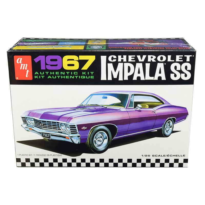 Skill 2 Model Kit 1967 Chevrolet Impala SS 1/25 Scale Model by AMT-AMT-ModelCars.com