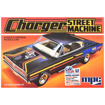 Skill 2 Model Kit 1967 Dodge Charger Street Machine 1/25 Scale Model by MPC-MPC-ModelCars.com