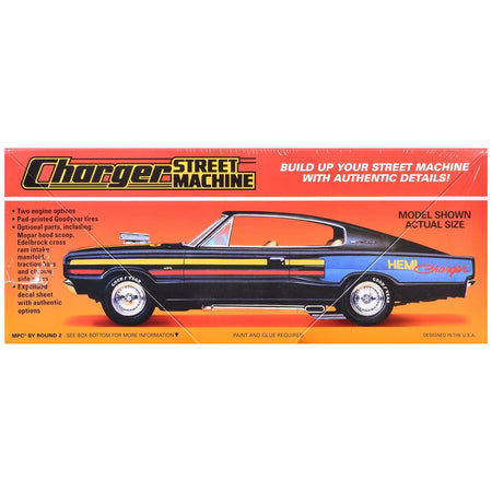 Skill 2 Model Kit 1967 Dodge Charger Street Machine 1/25 Scale Model by MPC-MPC-ModelCars.com
