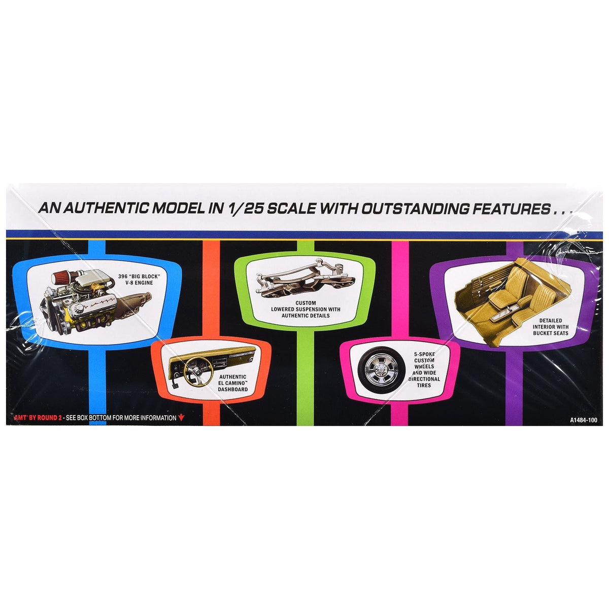 Skill 2 Model Kit 1968 Chevrolet El Camino Street Machine 1/25 Scale Model by AMT-AMT-ModelCars.com