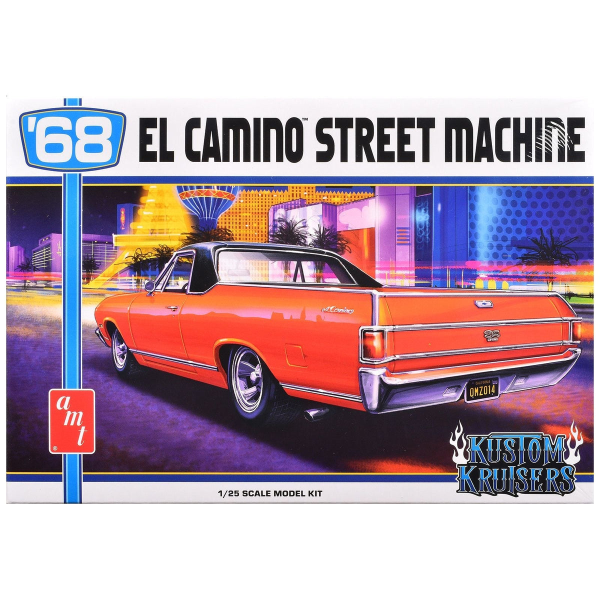 Skill 2 Model Kit 1968 Chevrolet El Camino Street Machine 1/25 Scale Model by AMT-AMT-ModelCars.com