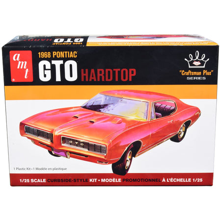 Skill 2 Model Kit 1968 Pontiac GTO Hardtop "Craftsman Plus" Series 1/25 Scale Model by AMT-AMT-ModelCars.com
