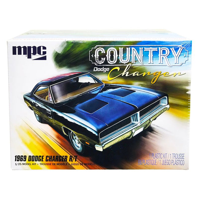 Skill 2 Model Kit 1969 Dodge Charger R/T "Country" 1/25 Scale Model by MPC-MPC-ModelCars.com
