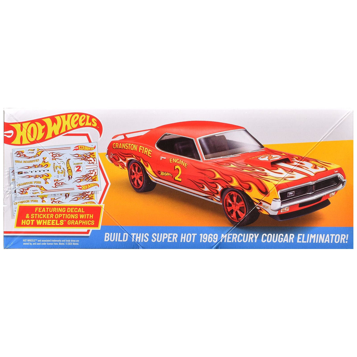 Skill 2 Model Kit 1969 Mercury Cougar Eliminator "Hot Wheels" 1/25 Scale Model by AMT-AMT-ModelCars.com