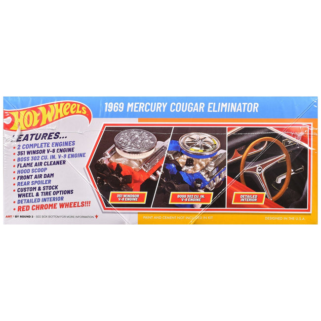 Skill 2 Model Kit 1969 Mercury Cougar Eliminator "Hot Wheels" 1/25 Scale Model by AMT-AMT-ModelCars.com