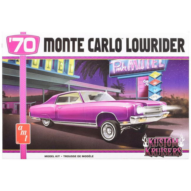 Skill 2 Model Kit 1970 Chevrolet Monte Carlo Lowrider "Kustom Kruisers" 1/25 Scale Model by AMT-AMT-ModelCars.com