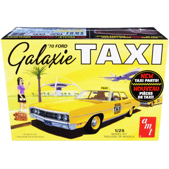 Skill 2 Model Kit 1970 Ford Galaxie "Taxi" with Luggage 1/25 Scale Model by AMT-AMT-ModelCars.com