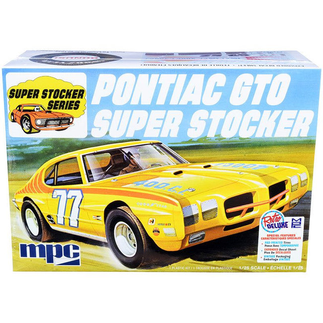 Skill 2 Model Kit 1970 Pontiac GTO Super Stocker 1/25 Scale Model by MPC-MPC-ModelCars.com