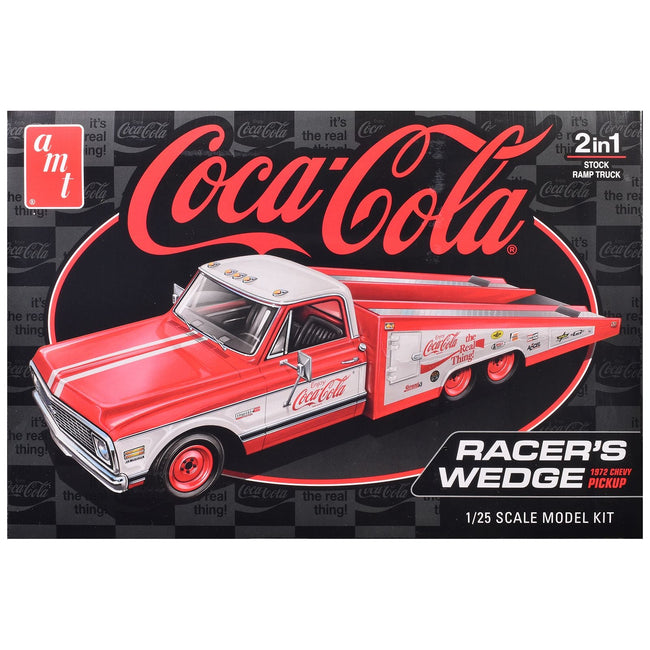 Skill 2 Model Kit 1972 Chevrolet Pickup Truck "Racer's Wedge" 2-in-1 Kit "Coca-Cola" 1/25 Scale Model by AMT-AMT-ModelCars.com