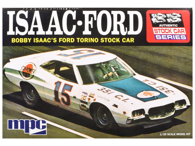 Skill 2 Model Kit 1972 Ford Torino Stock Car "Bobby Isaac" 1/25 Scale Model by MPC-MPC-ModelCars.com