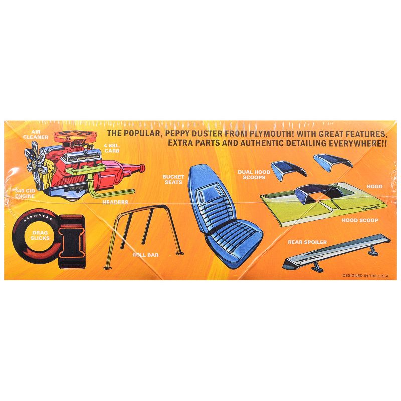 Skill 2 Model Kit 1972 Plymouth Duster 2-in-1 Kit 1/25 Scale Model by MPC-MPC-ModelCars.com