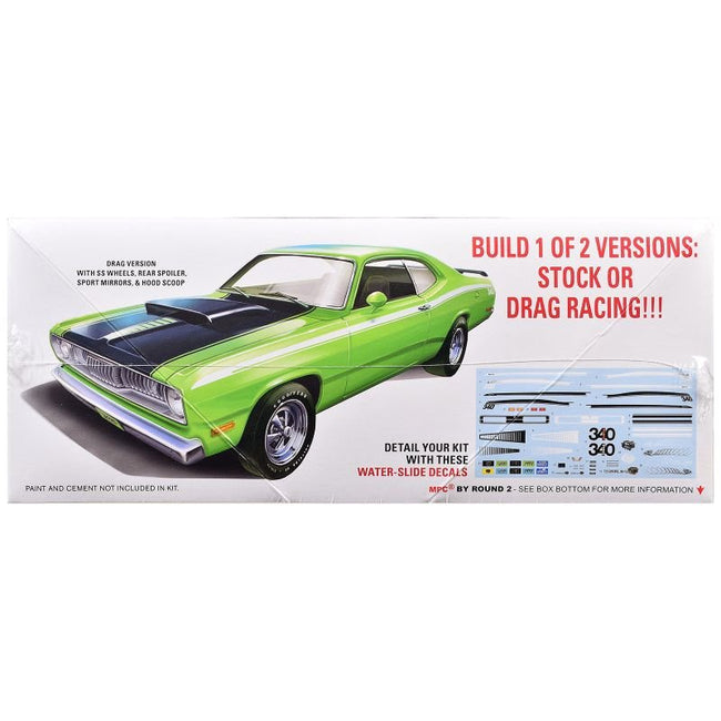 Skill 2 Model Kit 1972 Plymouth Duster 2-in-1 Kit 1/25 Scale Model by MPC-MPC-ModelCars.com