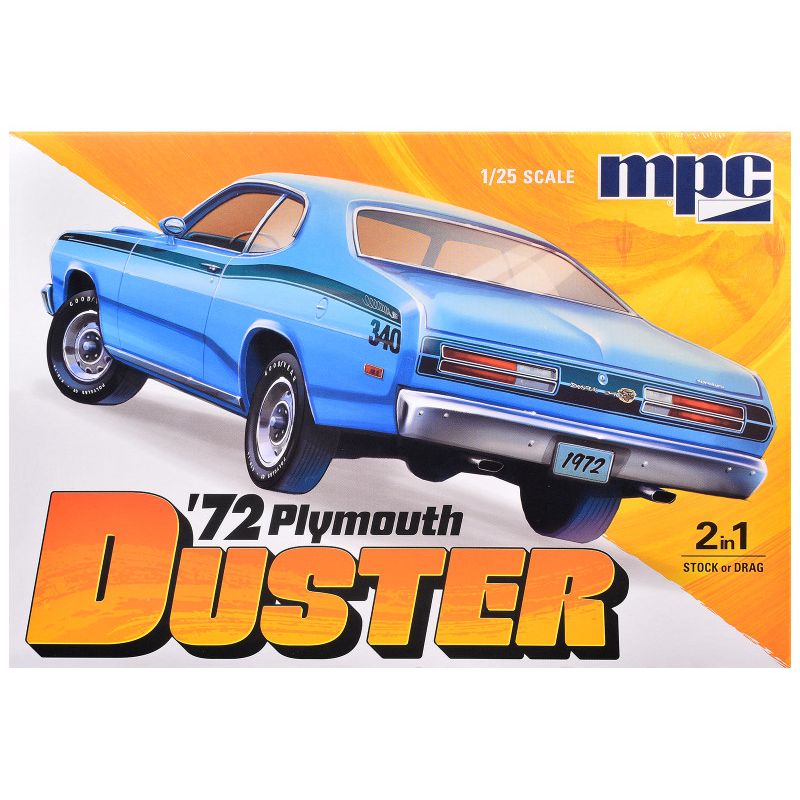 Skill 2 Model Kit 1972 Plymouth Duster 2-in-1 Kit 1/25 Scale Model by MPC-MPC-ModelCars.com