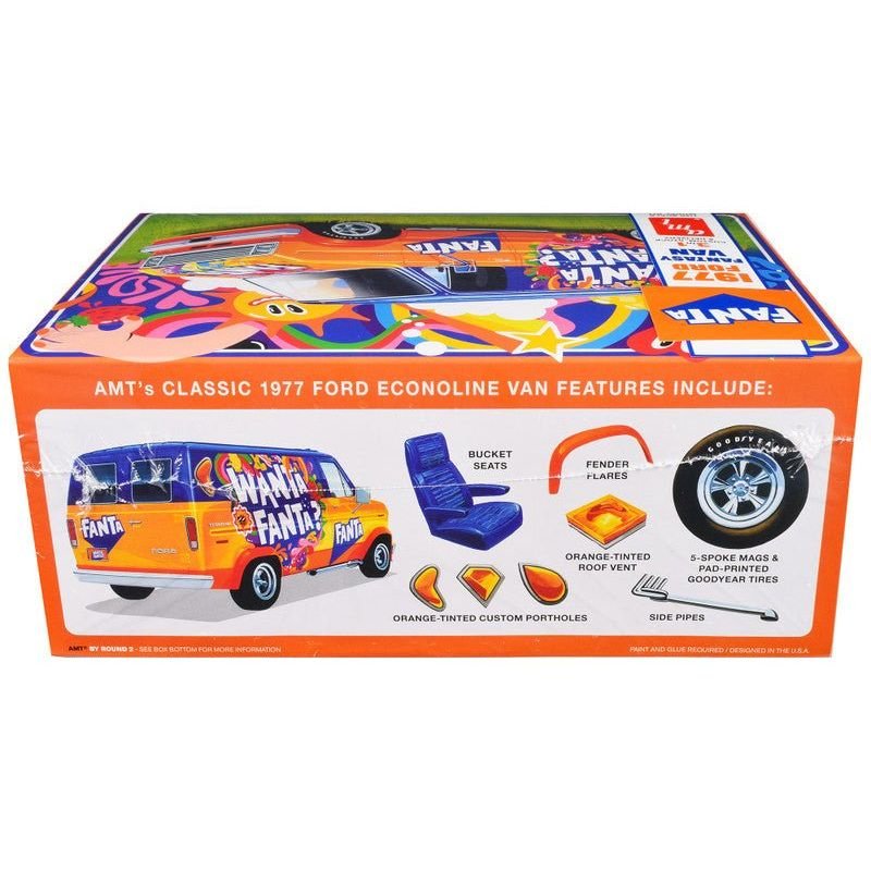 Skill 2 Model Kit 1977 Ford Custom Van "Fanta" 1/25 Scale Model by AMT-AMT-ModelCars.com