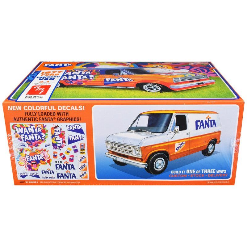 Skill 2 Model Kit 1977 Ford Custom Van "Fanta" 1/25 Scale Model by AMT - AMT - ModelCars.com