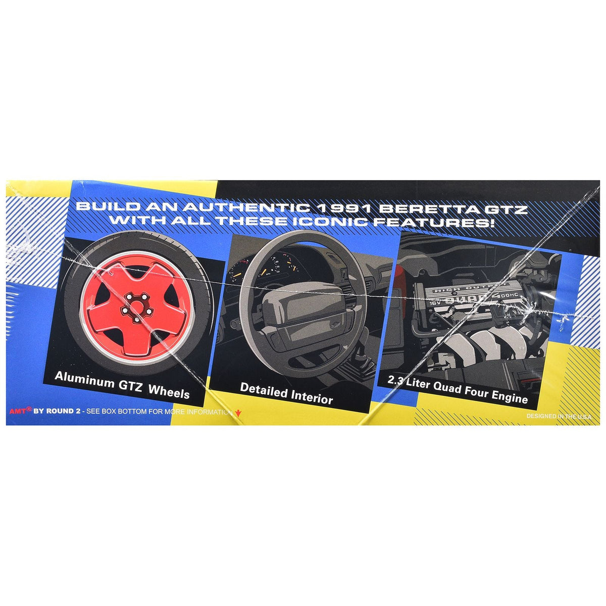 Skill 2 Model Kit 1991 Chevrolet Beretta GTZ 1/25 Scale Model by AMT-AMT-ModelCars.com