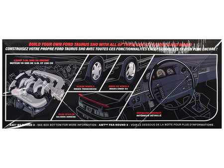 Skill 2 Model Kit 1991 Ford Taurus SHO 1/25 Scale Model by AMT-AMT-ModelCars.com