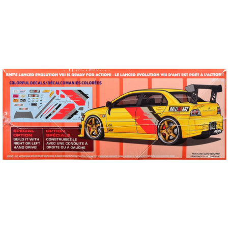 Skill 2 Model Kit 1995 Mitsubishi Lancer Evolution VIII 1/25 Scale Model by AMT-AMT-ModelCars.com