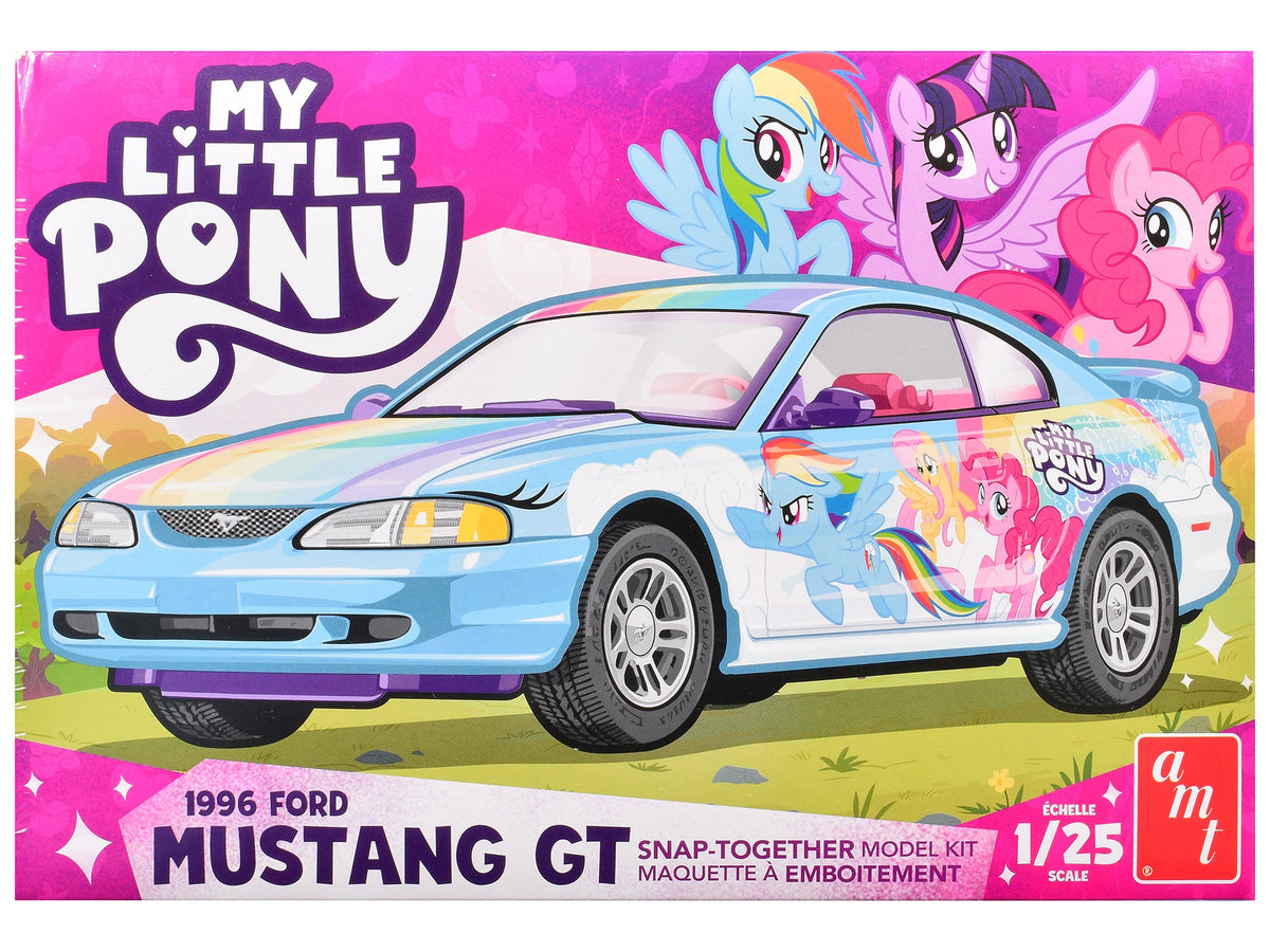 Skill 2 Model Kit 1996 Ford Mustang GT "My Little Pony" 1/25 Scale Model by AMT-AMT-ModelCars.com