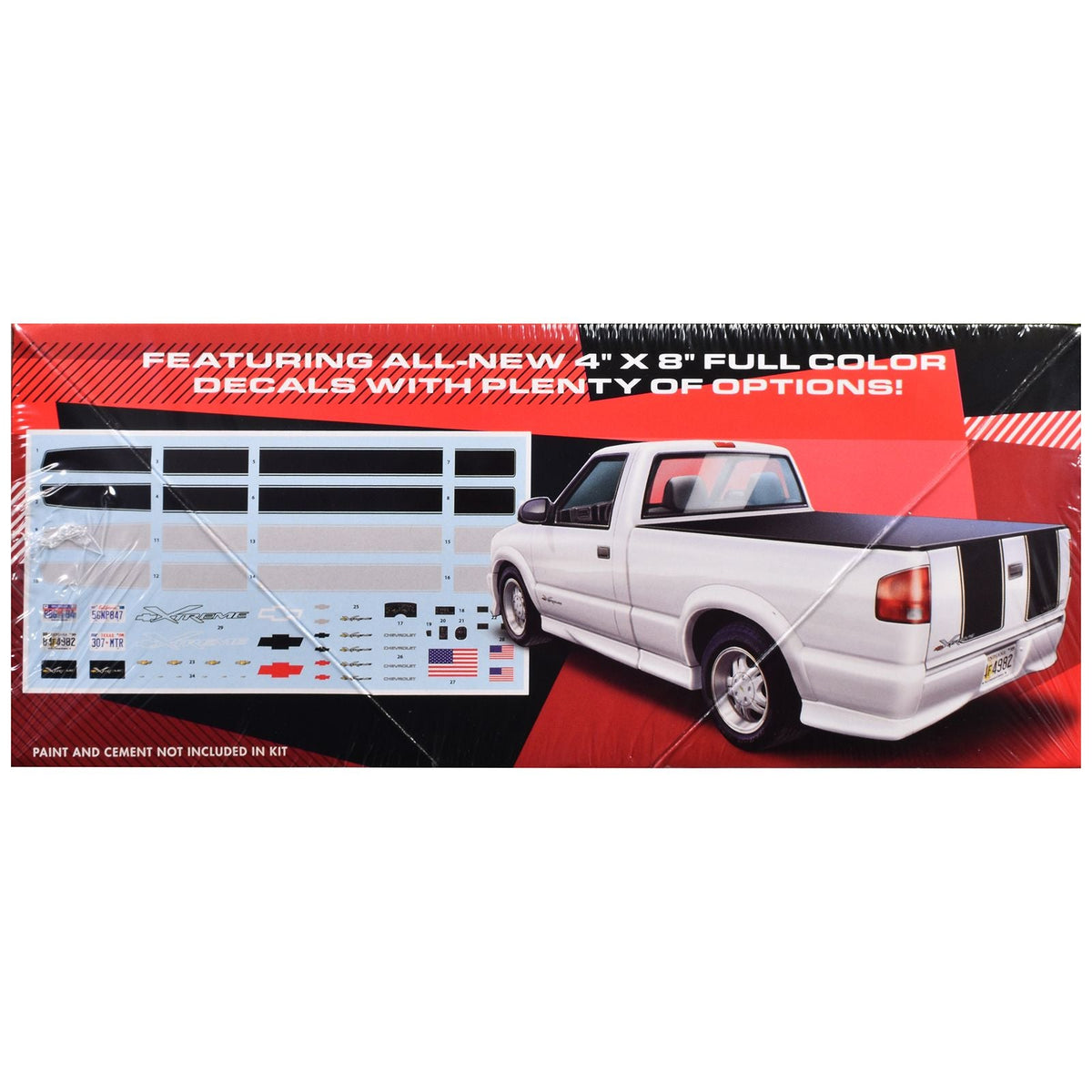 Skill 2 Model Kit 1999 Chevrolet S-10 Xtreme Pickup Truck 1/25 Scale Model by AMT-AMT-ModelCars.com