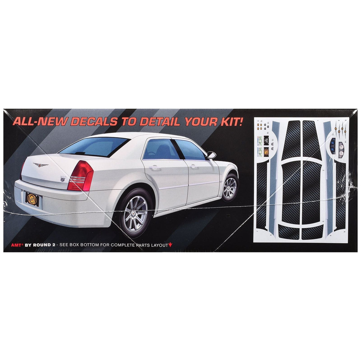 Skill 2 Model Kit 2005 Chrysler 300C 1/25 Scale Model by AMT-AMT-ModelCars.com