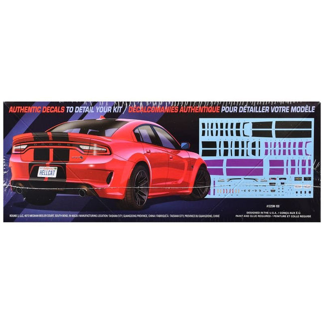 Skill 2 Model Kit 2021 Dodge Charger Hellcat Redeye Widebody 1/25 Scale Model by AMT-AMT-ModelCars.com