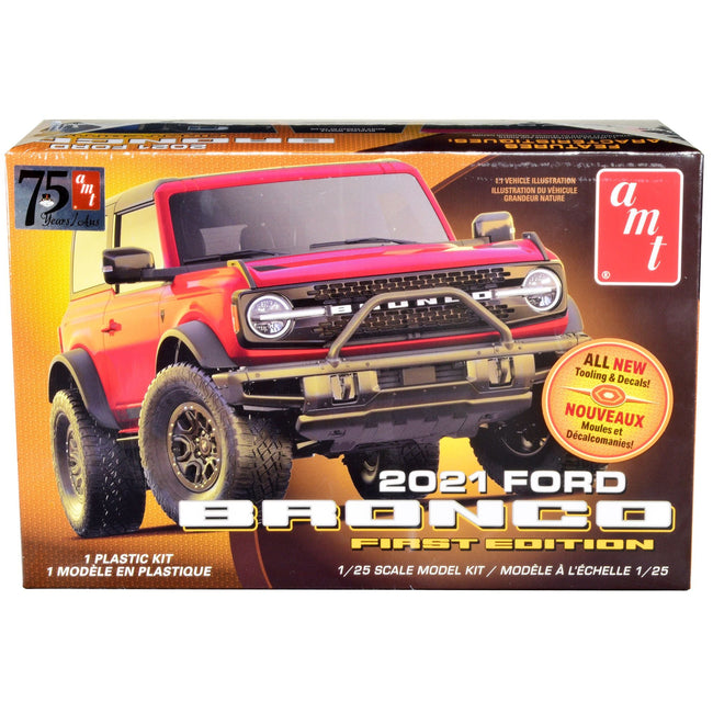 Skill 2 Model Kit 2021 Ford Bronco First Edition 1/25 Scale Model by AMT-AMT-ModelCars.com