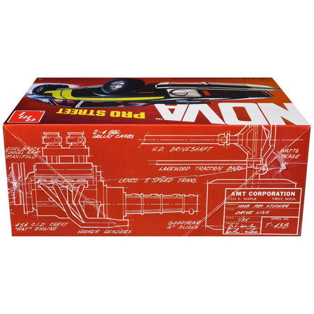 Skill 2 Model Kit Chevrolet Nova Pro Street 1/25 Scale Model by AMT-AMT-ModelCars.com
