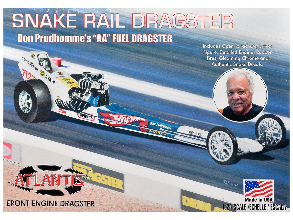 Skill 2 Model Kit Don the Snake Prudhomme's "AA" Fuel Front Engine Rail Dragste 1/24 Scale Model by Atlantis-Atlantis-ModelCars.com
