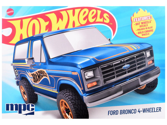 Skill 2 Model Kit Ford Bronco 4-Wheeler "Hot Wheels" 1/25 Plastic Model by MPC-MPC-ModelCars.com