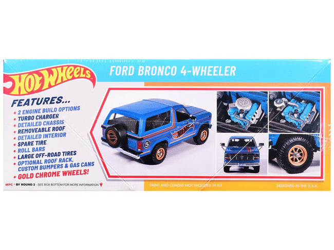 Skill 2 Model Kit Ford Bronco 4-Wheeler "Hot Wheels" 1/25 Plastic Model by MPC-MPC-ModelCars.com