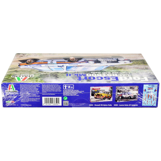 Skill 2 Model Kit Ford Escort RS 1800 Mk.II 2 Lombard RAC Rally (1981) 1/24 Scale Model by Italeri - Italeri - ModelCars.com