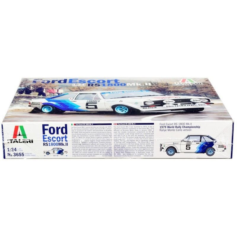 Skill 2 Model Kit Ford Escort RS 1800 Mk.II #5 Rallye Monte Carlo (1979) 1/24 Scale Model by Italeri-Italeri-ModelCars.com