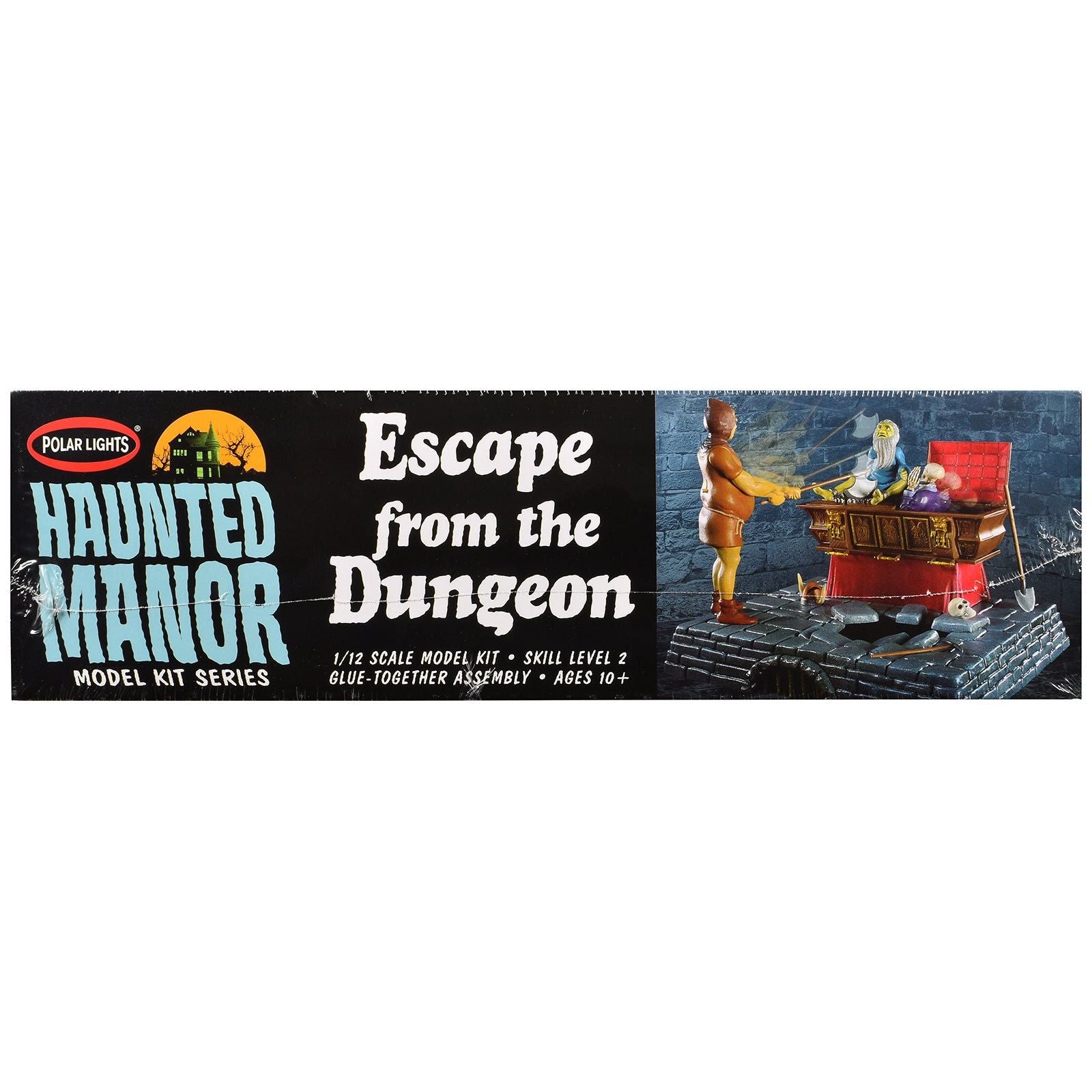 Skill 2 Model Kit Haunted Manor "Escape from the Dungeon" Diorama Set 1/12 Scale Model by Polar Lights - Polar Lights - ModelCars.com