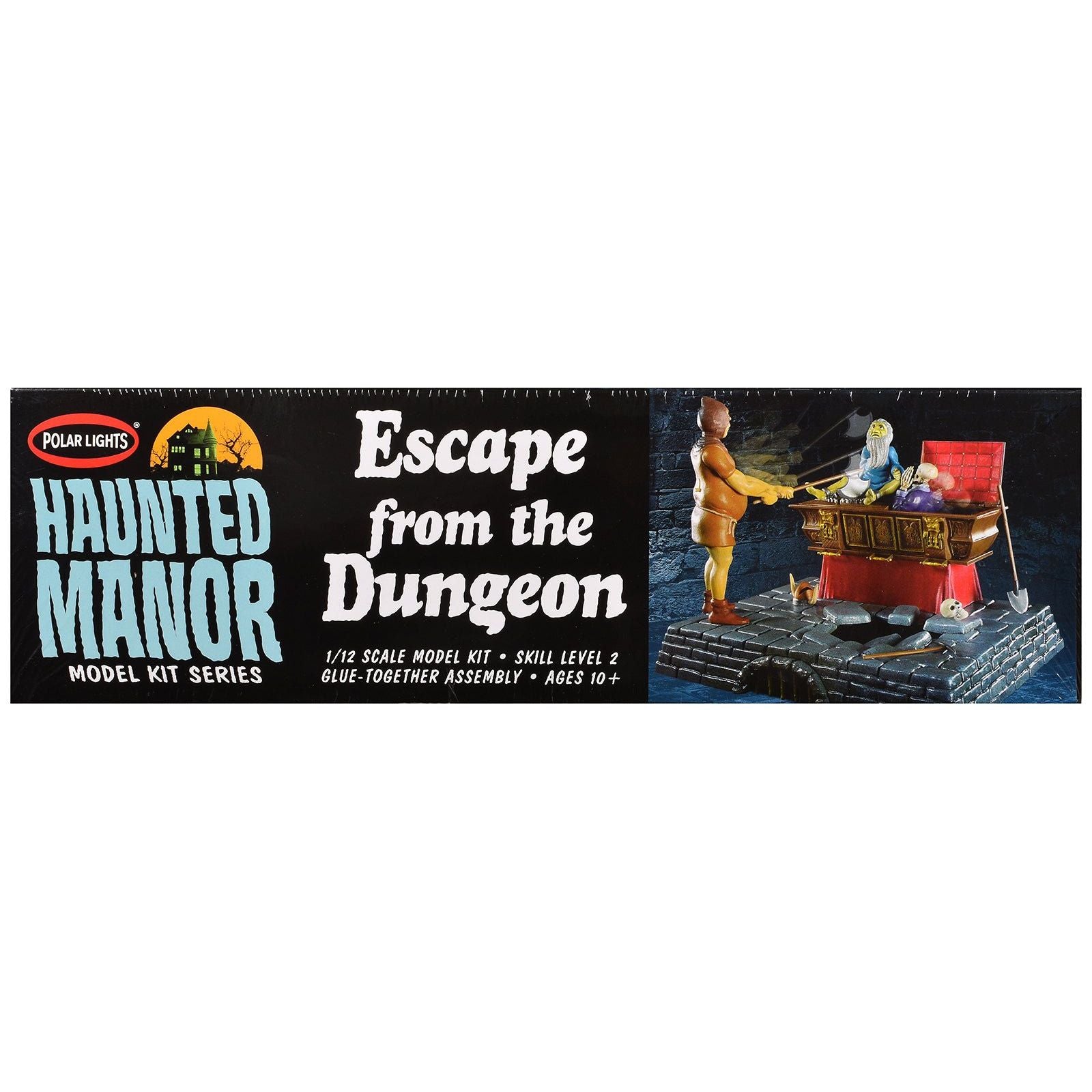 Skill 2 Model Kit Haunted Manor "Escape from the Dungeon" Diorama Set 1/12 Scale Model by Polar Lights - Polar Lights - ModelCars.com