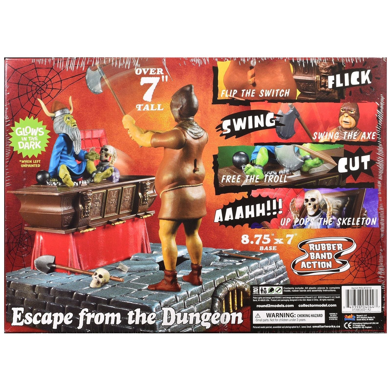 Skill 2 Model Kit Haunted Manor "Escape from the Dungeon" Diorama Set 1/12 Scale Model by Polar Lights - Polar Lights - ModelCars.com