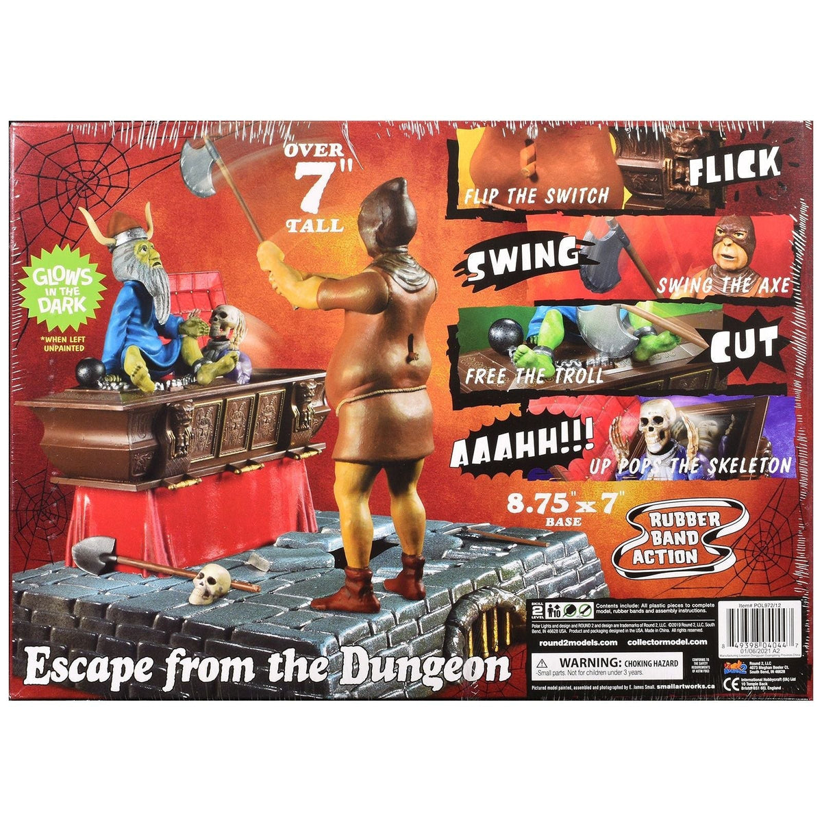 Skill 2 Model Kit Haunted Manor "Escape from the Dungeon" Diorama Set 1/12 Scale Model by Polar Lights-Polar Lights-ModelCars.com